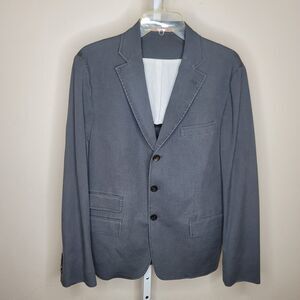 Apolis Global Citizen Men's Size Medium Three Button Gray Blazer Business Casual